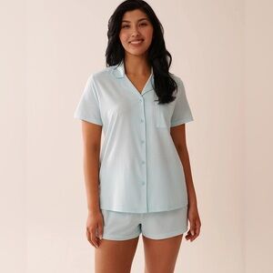 NWOT La Vie En Rose Stripe Print Shirt PJ Set | Size Small